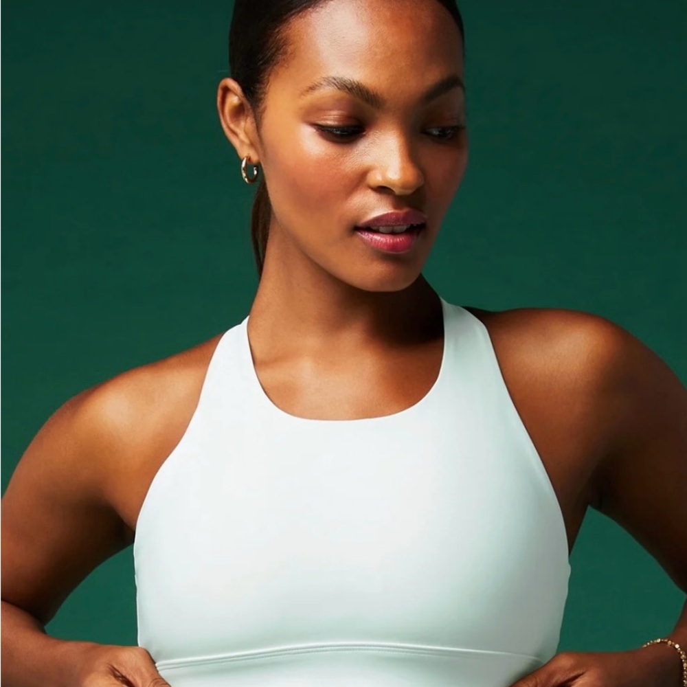 Fabletics Large No Bounce High Impact Sports Bra Faded Mint new no tags
